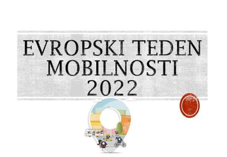 DOGODKI OB EVROPSKEM TEDNU MOBILNOSTI